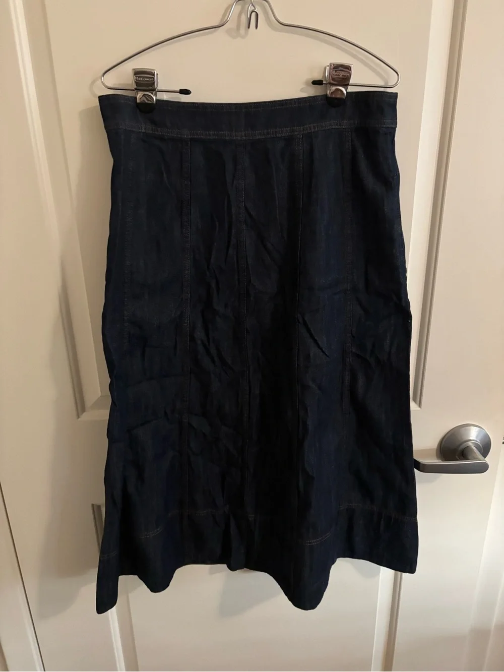 Talbots Denim Fit & Flare Skirt, NWT, Midi Length Skirt